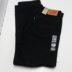 Levi's men's 505 regular jeans black size 36 x 32